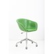 tweedehands - gebruikt - refurbished Arper Duna  Swivel Leder Stoel Kuipstoelen