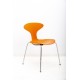 tweedehands - gebruikt - refurbished Danerka Orbit 4-poot Stoel Oranje Kantinestoelen