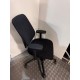 tweedehands - gebruikt - refurbished Giroflex 353 office chair black mesh back black fabric NPR armrests Design Office chair