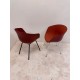 tweedehands - gebruikt - refurbished Hay AAC22 About a Chair red metal base Bucket seat chairs