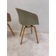 tweedehands - gebruikt - refurbished Hay AAC22 About a Chair upholstered green and gray Bucket seat chairs