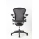 tweedehands - gebruikt - refurbished Herman Miller Aeron A Classic Bureaustoel Graphite 24 uurstoel