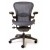 Herman Miller Aeron C Classic refurbished Carbon achterwaartse neig blauwe netrug