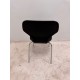 tweedehands - gebruikt - refurbished Hudevad Danerka Fly 4-leg chair black stackable Stackable chair