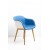 Muuto Fiber Armchair Blue Leather