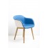 Muuto Fiber Armchair Blue Leather