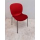 tweedehands - gebruikt - refurbished Profim RBM Noor 6050S 4leg chair red Bucket seat chairs