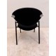 tweedehands - gebruikt - refurbished Vepa Alpine stacking chair black in good condition Canteen chairs