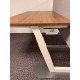 tweedehands - gebruikt - refurbished Vepa Parq duo sit-stand desk white walnut 160x80 Electrically adjustable desks