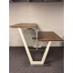 tweedehands - gebruikt - refurbished Vepa Parq duo sit-stand desk white walnut 160x80 Electrically adjustable desks