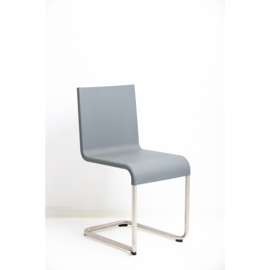 tweedehands - gebruikt - refurbished Vitra 05 SledePoot Stoel Grijs Stapelbare stoelen