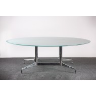 Vitra Eames Segmented Table melkglas rond