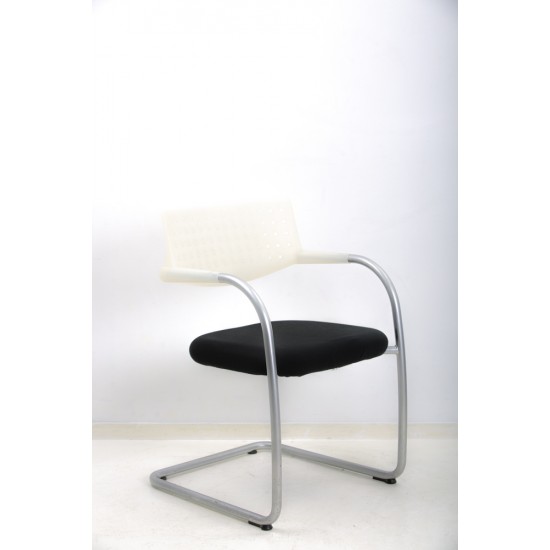 tweedehands - gebruikt - refurbished Vitra VisaVis Sledestoel aluminium frame Vergaderstoelen