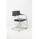 tweedehands - gebruikt - refurbished Vitra VisaVis Sledestoel Leer Chrome Vergaderstoelen