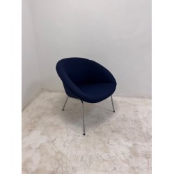 Walter Knoll 369 Fauteuil donkerblauw stof in goede staat!