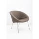 tweedehands - gebruikt - refurbished Walter Knoll 369 fauteuil taupe stof Fauteuils