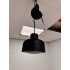 Zero Lens small design hanglamp zwart