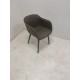 tweedehands - gebruikt - refurbished Muuto Fiber Armchair gestoffeerd en houten frame Kuipstoelen